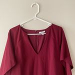 H by Halston  Maroon Casual Shift Dress Size 8 Photo 5