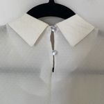 Vintage Loreal White Pleated Dress Shirt Small Photo 3