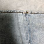 We Wore What NWT Cut Out Denim Mini Skirt Indigo Comfort Super Light Stone Wash L Photo 10