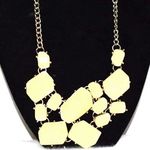 Source Unknown Mellow Yellow Funky Boho Statement Cabochon Beads Gold Tone Grunge Necklace Photo 0
