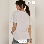 Francesca’s playful patriotic American red, wine blue Fourth of July theme top S Photo 3