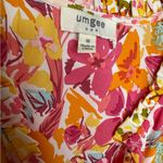 Umgee  Short Sleeve Mixed Floral Print Round Neck Maxi Dress Medium Photo 1