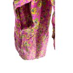 Xirena Dalyn Pink Floral Tiered Peasant Mini Dress Women's M Cotton Silk Blend Size M Photo 4