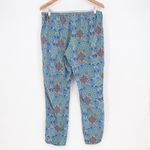 SUNSETS Bohemian Tile Print Wide Leg Lounge Pants Size L Blue Size L Photo 3