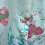 Vintage JCPenney Misses robe blue floral house dress night gown Size M Photo 2