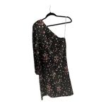 Tracy Negoshian Emma Multicolor Polka Dots Black One Shoulder Long Sleeve Dress Photo 1