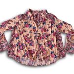 Free People  Hold On To Me Printed Top in Coral Photo 0