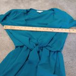 Topshop Size 4 Blue Dress Wrap Elastic Tie Casual Formal Flowy Chic Cute Photo 3