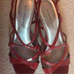 Gianni Bini Cherry Red Crisscross Heels Size 9.5 Photo 6