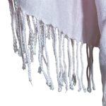 Unbranded Tassel Neck Scarf Bubblegum Pink Rectangle Long Knit 27" X 67" Photo 3