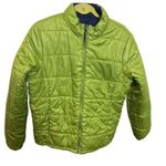 Faded Glory  Reversible Puffer Jacket Green/Blue Size Lg Sku 2601AA Photo 10
