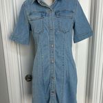 Madewell Denim Seamed Mini Shirtdress in Palermo Wash NWOT Photo 6