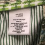 Degree Womens Mid waist Plaid Flat Front Blue Green‎ Bermuda Shorts Size 5 Photo 3