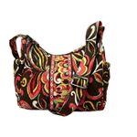Vera Bradley  Puccini Print Large Maggie Crossbody Quilted Handbag Colorful Flora Photo 0