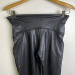 Spanx  Faux Leather Leggings XL Black Womens Pull On Shaping Going Out Sexy EUC Photo 4