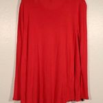 BCBGMAXAZRIA NWOT BCBG Astril Scarf Hem Top In Poppy Size Large Photo 2