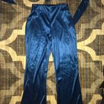 Royal blue silk set Size M Photo 2