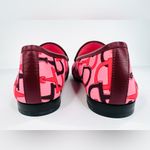 Gucci Jordaan Horsebit Logo Print Pink Fabric Flat Barbie Loafers Size EU 40 Photo 4