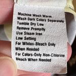 Vintage Russ Petites Butter Yellow and Gray Striped Shirt Size Medium Photo 4