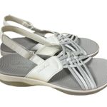 Skechers Sketchers Arch Fit Reggae Style White Sandals Womens Size 10 Arch Supoort Photo 3