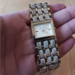 Michael Kors  Two-Tone Gold and White Bracelet Watch Photo 5