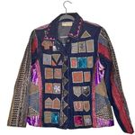 Carrie Allen Jacket Size L Blue Size L Photo 0