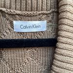 Calvin Klein Basket Weave 3/4 Sleeve Sweater Dress Color Oatmeal Photo 4