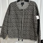Women’s Black, Tan and White Quilted Zip Front Jacket by Tribal, NWT, Size TG/XL Black Photo 5