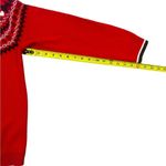 Charter Club  Fair Isle Scottie Dog Sweater Red Crew Neck Womens Large Photo 9