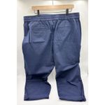 Talbots Pull-on Drawstring Chambray Comfort Pants Size XL Navy Blue Cotton Photo 3