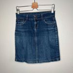 Old Navy Womens Blue Denim y2k Above Knee Short Jean Skirt Size 2 Photo 1