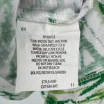 Links blouse size M notched V neck yellow bird novelty print blue white floral Size M Photo 6