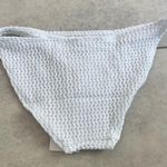 ANDIE NWT Demi Moore  Swim White Crochet Tropez Bottom Small Midrise Classic Fit Photo 8