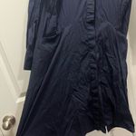 COS  Navy Blue Collared Shirt Dress Size 4 US Photo 1