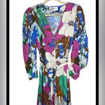 LA DoubleJ Multicolor Floral Long Sleeve Dress size XS Pink Photo 3