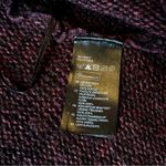 H&M  Women’s Knit Burgundy & Black Cardigan Sz Small Photo 3
