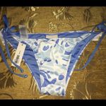 Indie Soul Jasmine Blue Camo Bikini Bottom NWT Blue Size 6 Photo 2