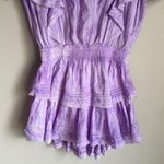 Love Shack Fancy Natasha Ruffled Sleeve Tie Dye Mini Dress Small Photo 4
