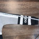 Adidas Three Stripes Cropped Pullover Women’s Size Large Black/Grey/White Photo 5