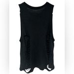 PETA2 Only Bullies Wear Bunnies distressed multicolor tank top Black Photo 1