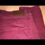 Madewell  Size 27 9” High Riser Skinny Skinny Maroon Jeans Burgundy Photo 4