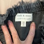 Cloth & Stone  szXS dark grey strapless romper frayed edges pockets elastic waist Photo 3