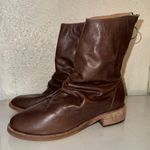 BEEK Ostrich Bootie In Saddle Brown Leather Ankle Boots size 6 Photo 3