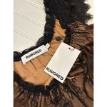 NWT Rumored Victorian Midi Dress Black Chantilly Wedding Holiday Lacy Size S Photo 5