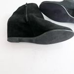 Stuart Weitzman black 'Sidetrack' suede wedge ANKLE BOOTS Photo 4