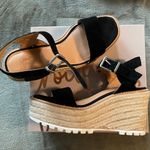 Crown Vintage Black Wedges Size 8 Photo 0