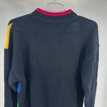 Colorful Geometric Pattern Sweater vintage L vibrant 90s 80s casual costume Black Size L Photo 9