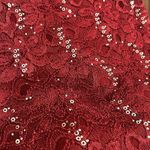 Ruby Rox  Red Lace Sequin Long Sleeve Dress‎ Photo 1