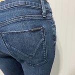 Hudson Jeans Hudson Nico Super Skinny Jeans Mid Rise Ankle Distressed Raw Hem Dark Wash 28 Photo 13