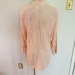 Chico's NWT Chico’s Tinted Pink Delicate Embroidered Pattern 3/4 Sleeve Kimono Size 2 Photo 4